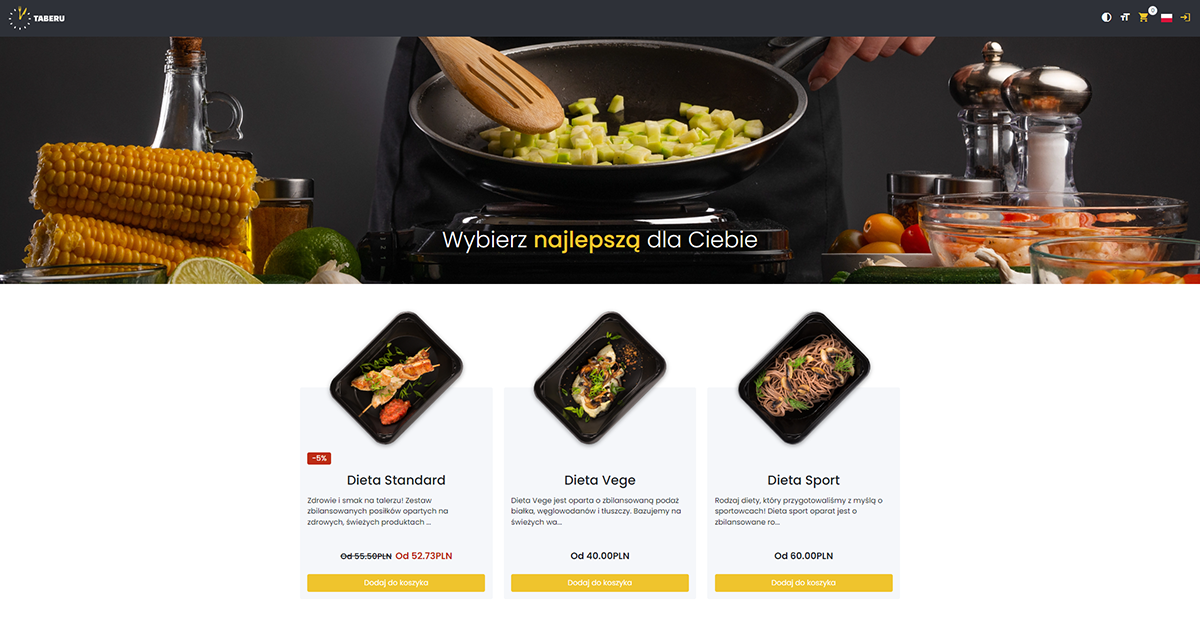 Taberu aplikacja web